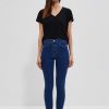 Christmas Moodo Jeans | Jeansy Z Wysokim Stanem Niebieskie