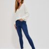 Christmas Moodo Jeans | Jeansy Skinny Ze Srednim Stanem Ciemnoniebieskie