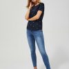 Christmas Moodo Jeans | Jeansy Skinny Granatowe