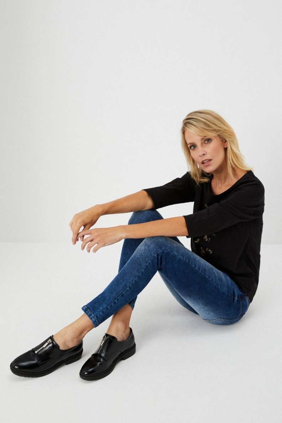 Christmas Moodo Jeans | Jeansy Typu Straight Leg