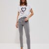 Christmas Moodo Jeans | Jeansy Push Up Szare